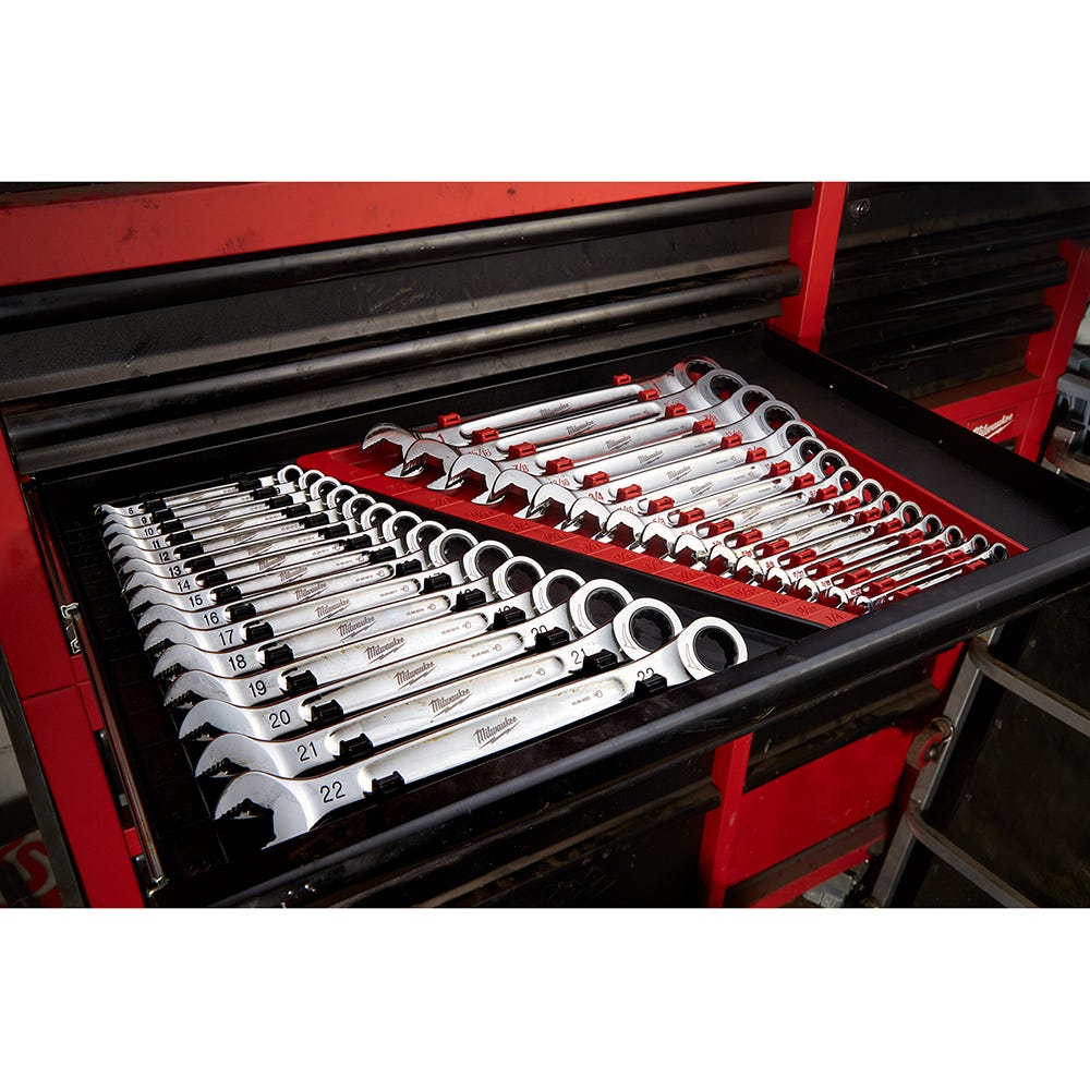 Milwaukee 48-22-9416 15-Piece Ratcheting Combination SAE Wrench Set