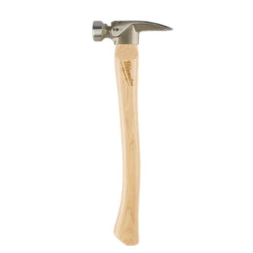 Milwaukee 19oz Milled Face Hickory Handle Framing Hammer