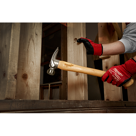 Milwaukee 19oz Milled Face Hickory Handle Framing Hammer