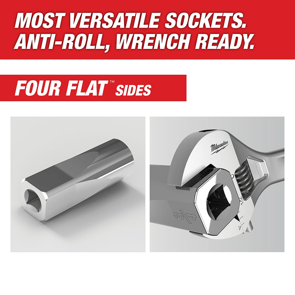 Milwaukee 48-22-9482 32-Piece 3/8” Metric Ratchet and Socket PACKOUT Set