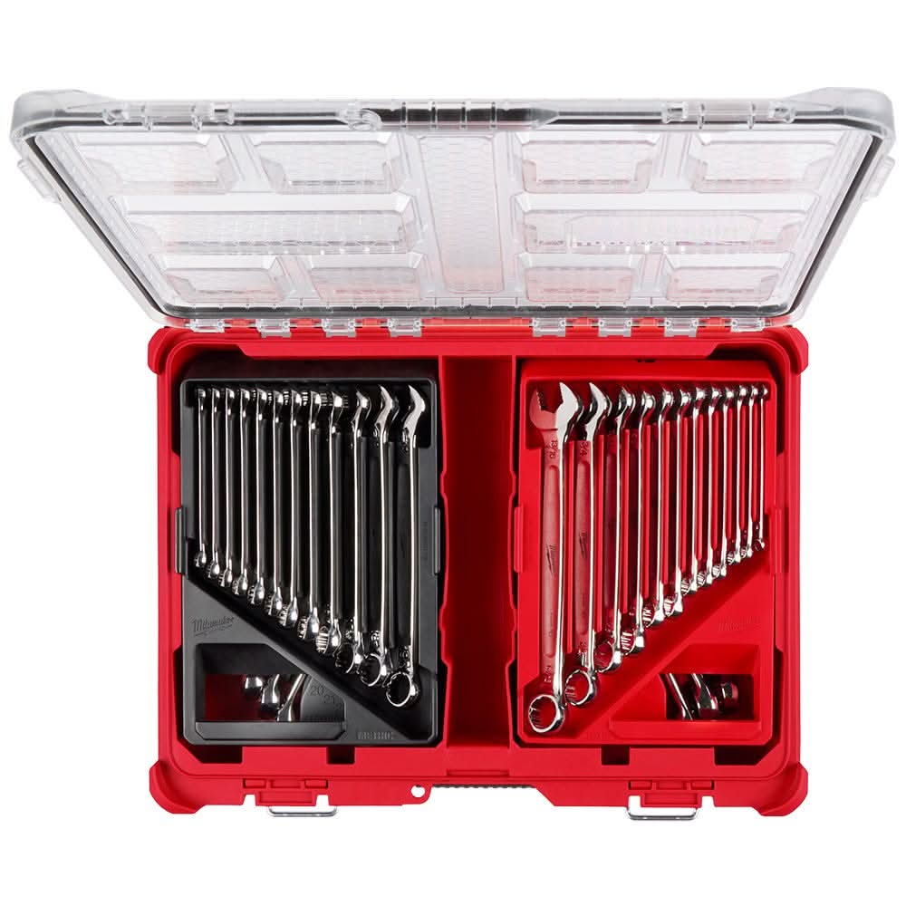 Milwaukee 48-22-9485 30pc Metric & SAE Combination Wrench Set with
