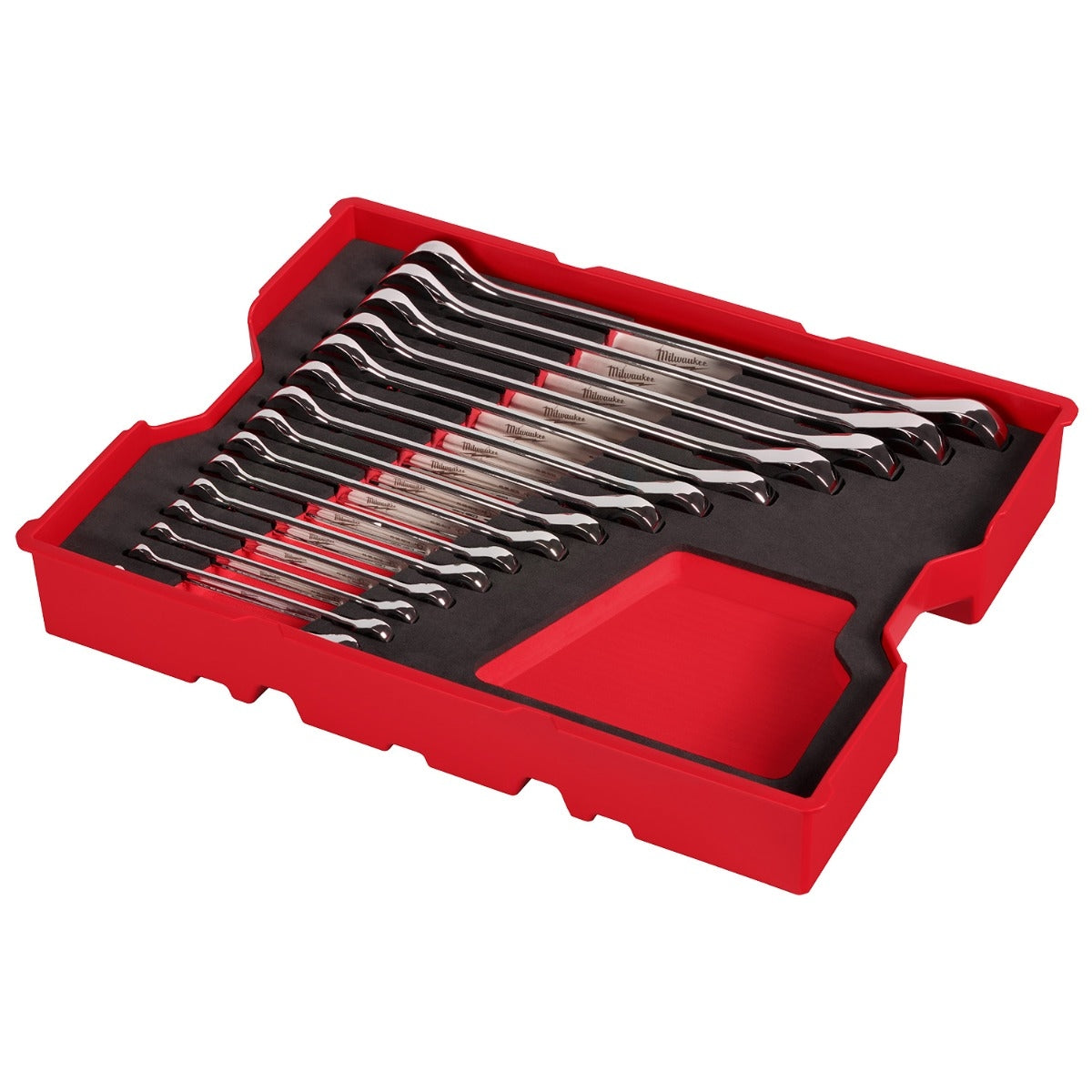 Milwaukee 48-22-9492 60-Piece Metric & SAE Combination Wrench Set with PACKOUT 4-Drawer Tool Box