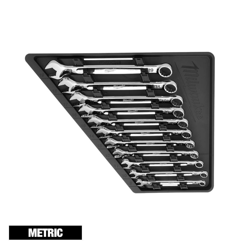 Milwaukee 48-22-9511 11pc Metric Combination Wrench Set