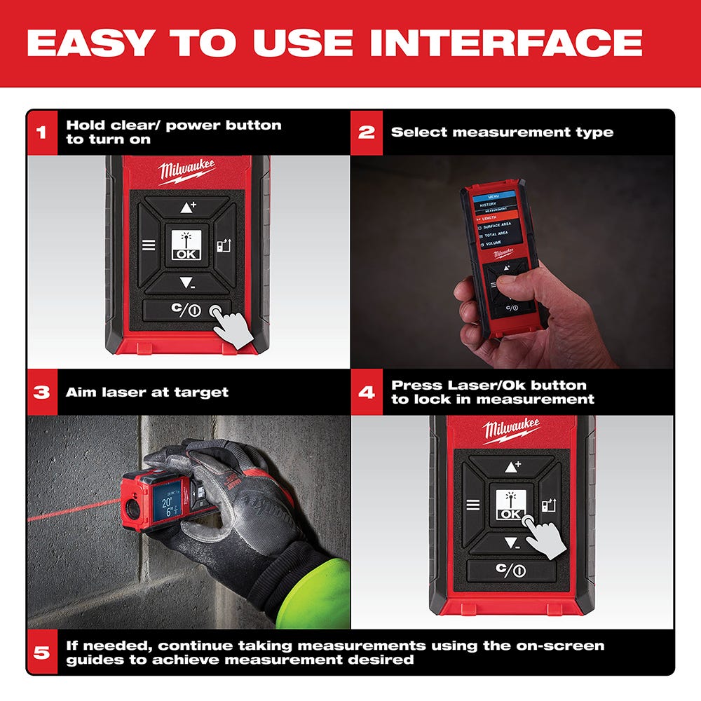 Milwaukee 48-22-9802 150' Laser Distance Meter