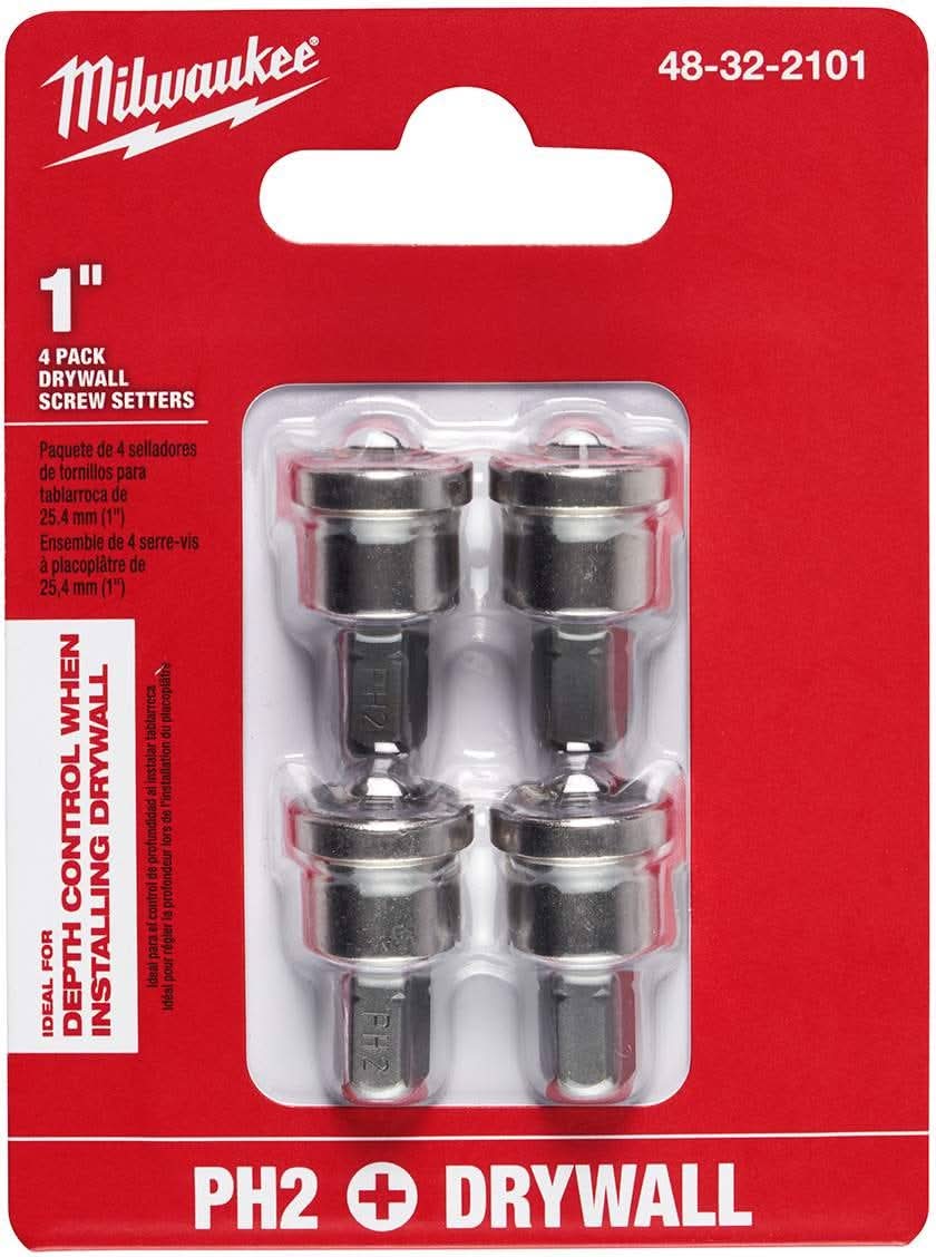 Milwaukee 48-32-2101 Drywall Screw Setter, 4-Pack