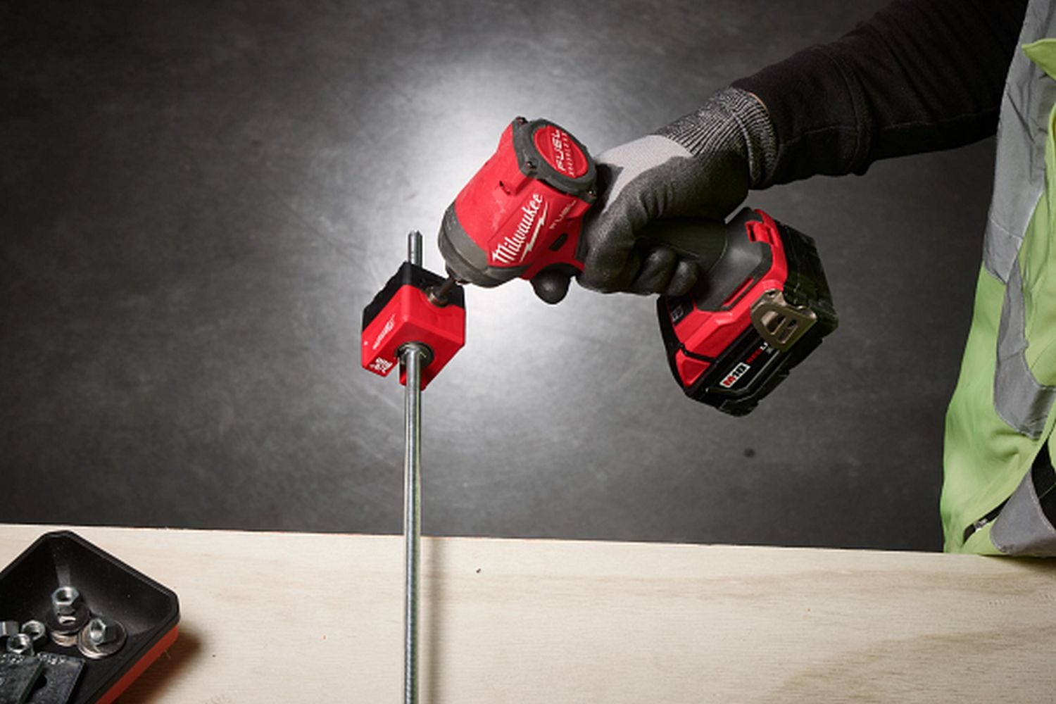 Milwaukee 48-32-2391 SHOCKWAVE Impact Duty 3/8-in. Threaded Rod Nut Runner