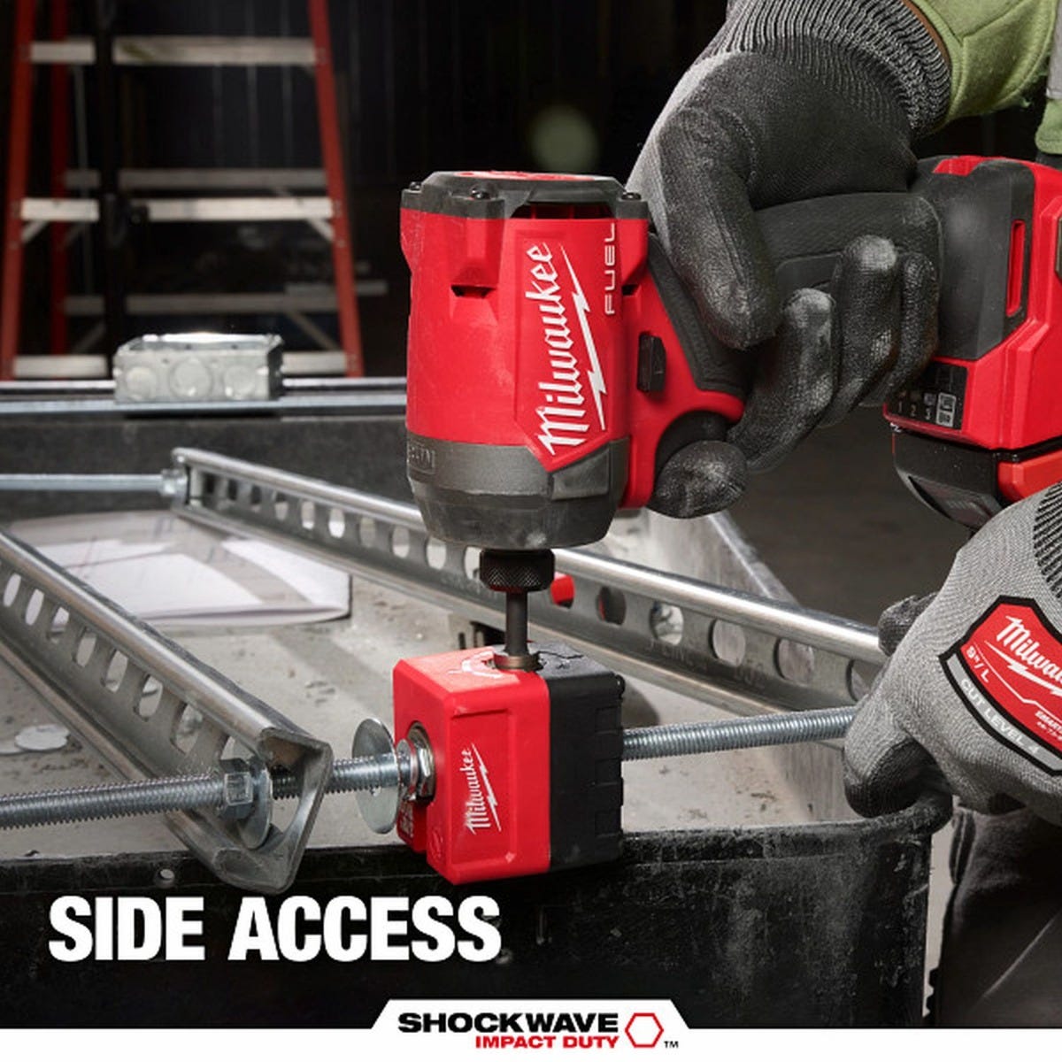 Milwaukee 48-32-2391 SHOCKWAVE Impact Duty 3/8-in. Threaded Rod Nut Runner