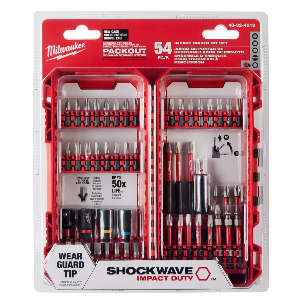 Milwaukee 48-32-4010 54-Piece SHOCKWAVE Impact Duty Driver Bit Set