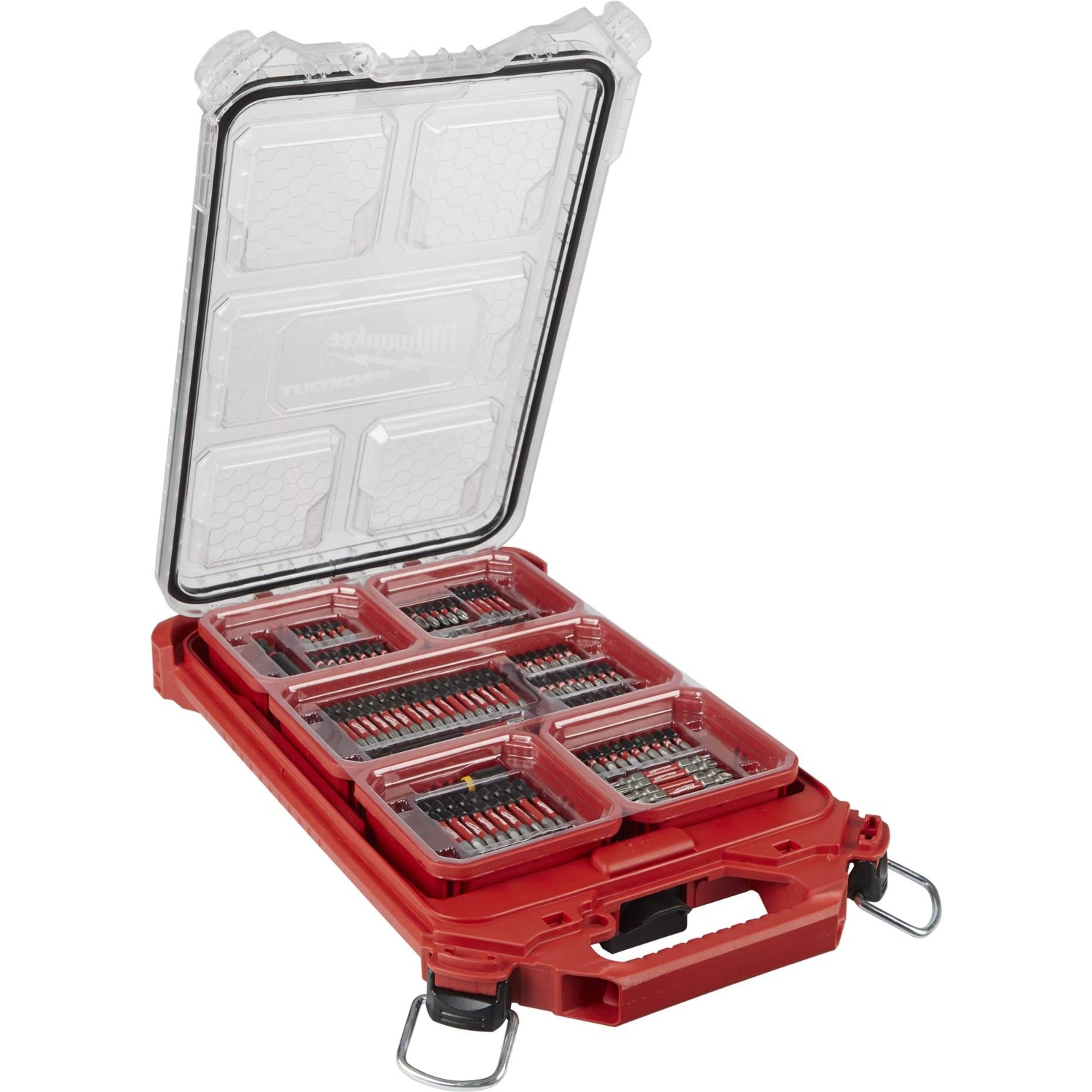 Milwaukee 48-32-4082 PACKOUT Organizer + SHOCKWAVE 100-Piece Impact Bit Set