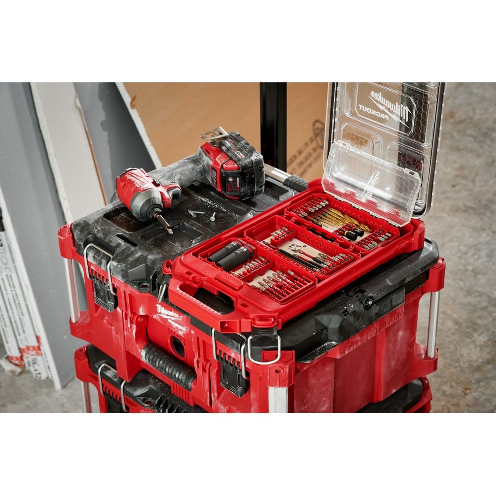 Milwaukee 48-32-4098 SHOCKWAVE Impact Duty Drill, Drive & Fasten Set- 75PC