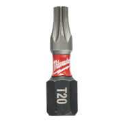Milwaukee 48-32-4135 SHOCKWAVE Impact Torx T20 Insert Bits, 25-Pack