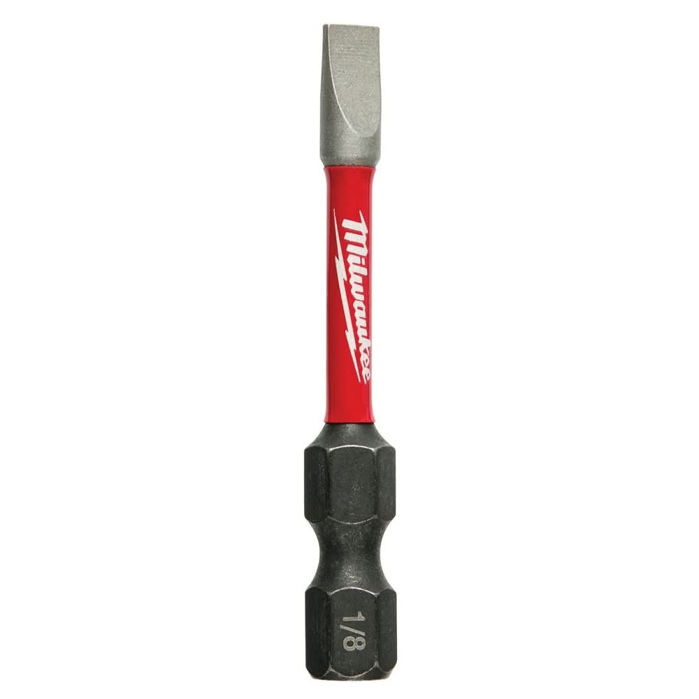 Milwaukee 48-32-4156 Shockwave 2" Impact Slotted 1/8" Power Bits, 25-Pack