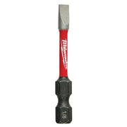 Milwaukee 48-32-4156 Shockwave 2" Impact Slotted 1/8" Power Bits, 25-Pack