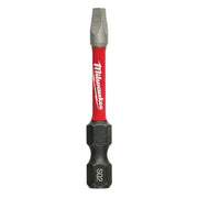 Milwaukee 48-32-4172 SHOCKWAVE 2"Impact Square Recess #2 Power Bits, 25-Pack