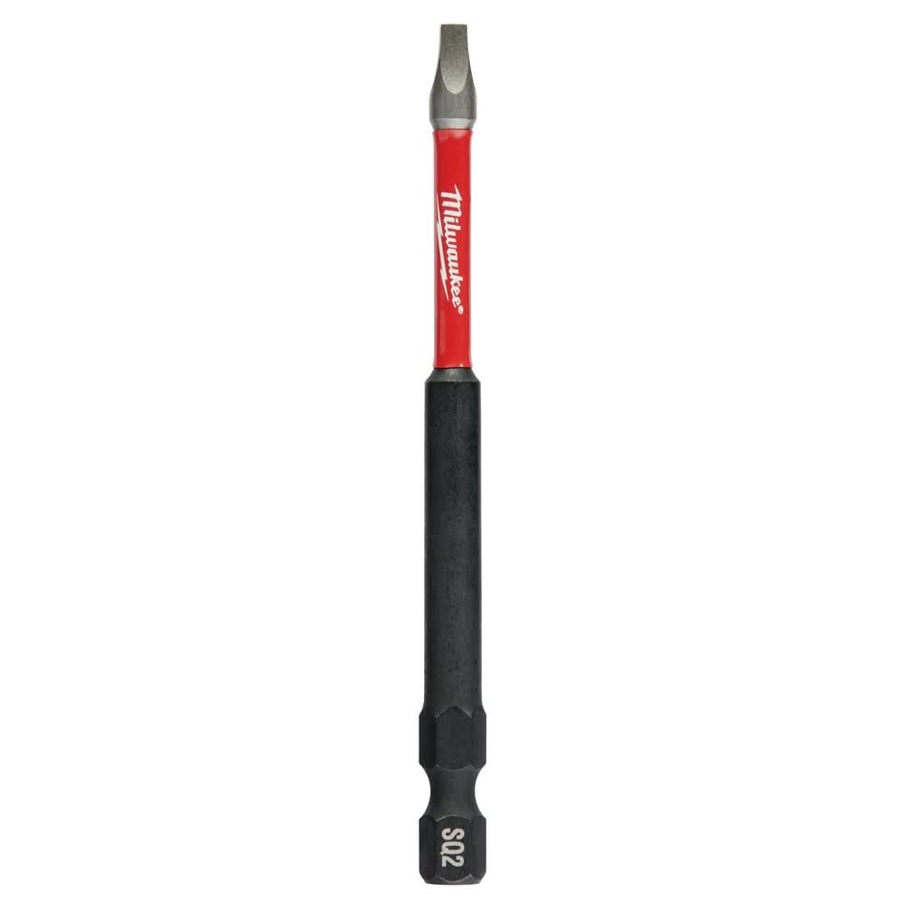 Milwaukee 48-32-4195 SHOCKWAVE 3-1/2" Impact Square Recess #2 Power Bits, 25-Pack