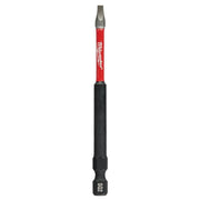 Milwaukee 48-32-4195 SHOCKWAVE 3-1/2" Impact Square Recess #2 Power Bits, 25-Pack