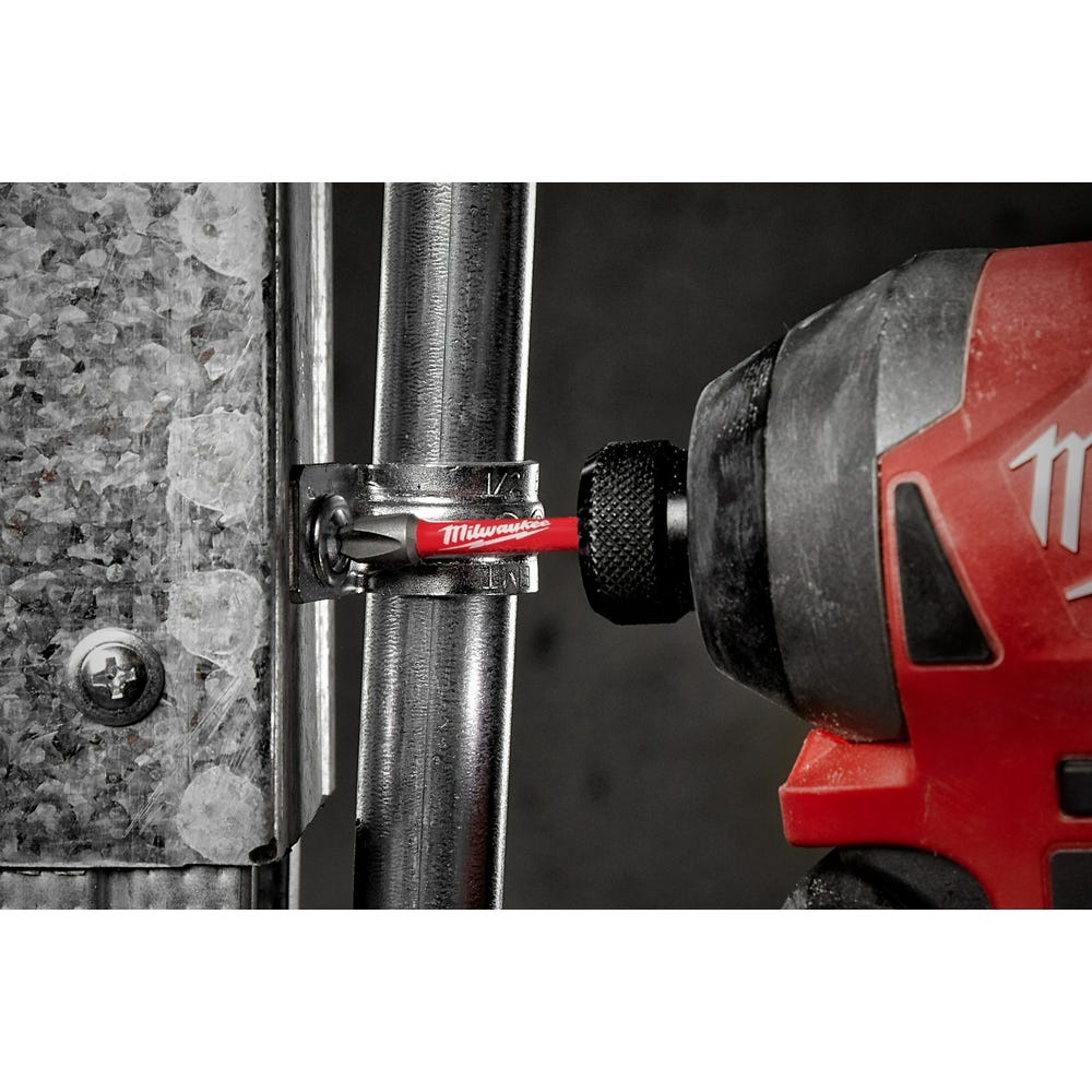 Milwaukee 48-32-4207 SHOCKWAVE 6" Impact Phillips #2 Power Bits, 10-Pack
