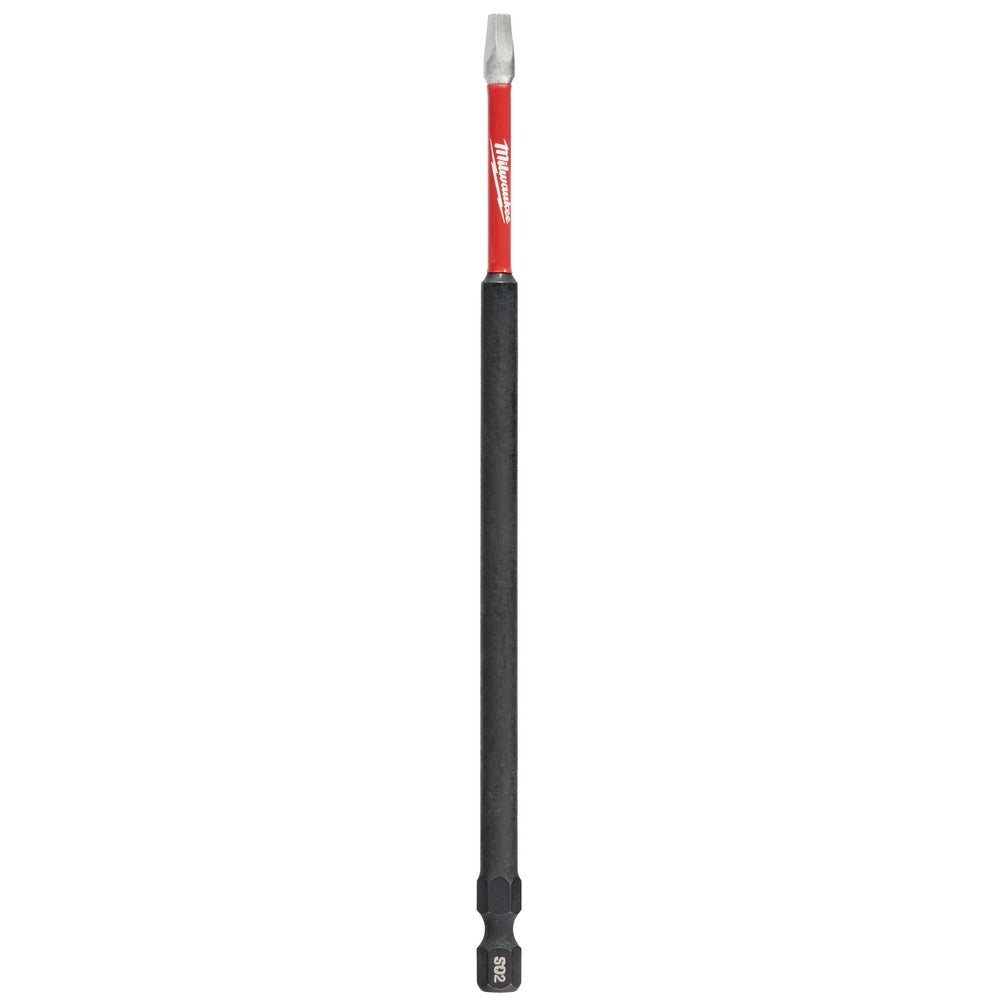 Milwaukee 48-32-4215 SHOCKWAVE 6" Impact Square Recess #2 Power Bits, 10-Pack
