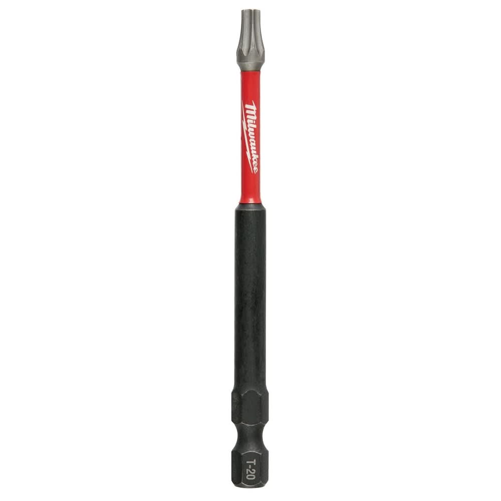 Milwaukee 48-32-4395 SHOCKWAVE 3-1/2" Impact Torx T20 Power Bits, 25-Pack