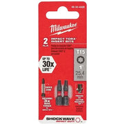 Milwaukee 48-32-4428 Shockwave 1-Inch T15 Impact Bit, 2-Pack