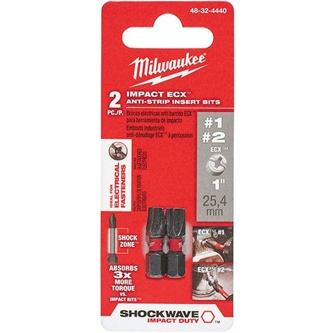 Milwaukee 48-32-4440 Shockwave 1-Inch 2-Piece  Impact EcxCombo Kit