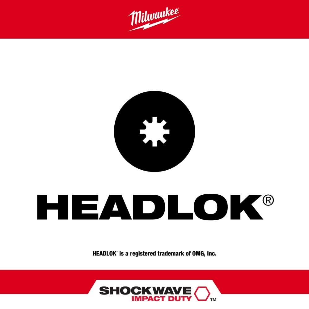 Milwaukee 48-32-4448 (3) 2PK SHOCKWAVE Insert Bits for HeadLOK Wood Screws