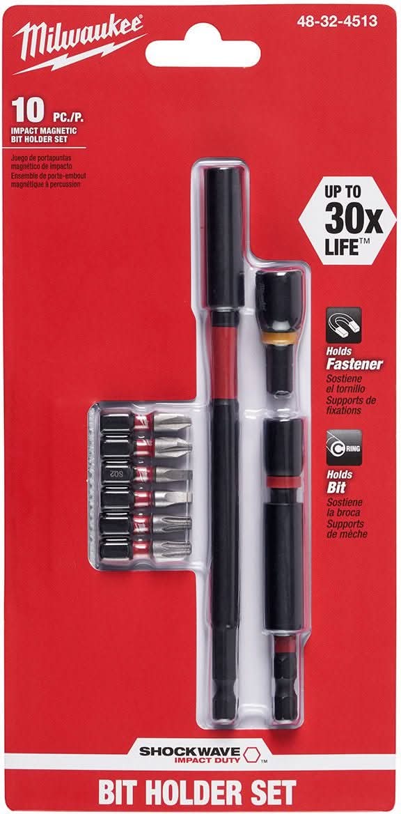 Milwaukee 48-32-4513 Shockwave Impact Duty Expand Set, 10-Pieces