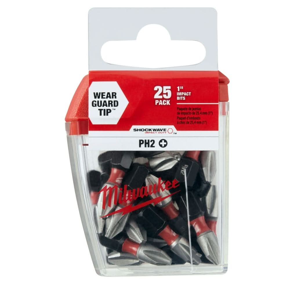 Milwaukee 48-32-4604 #2 Phillips SHOCKWAVE 1" Insert Bit