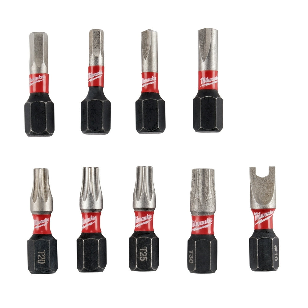 Milwaukee 48-32-4620 9-Piece  SHOCKWAVE Security Insert Bit Set