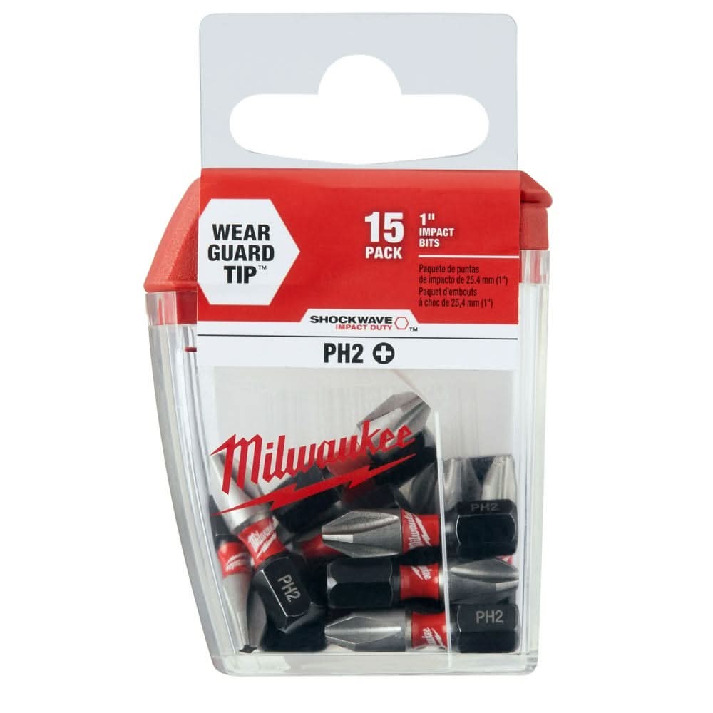 Milwaukee 48-32-5003 SHOCKWAVE Impact Phillips #2 Insert Bits