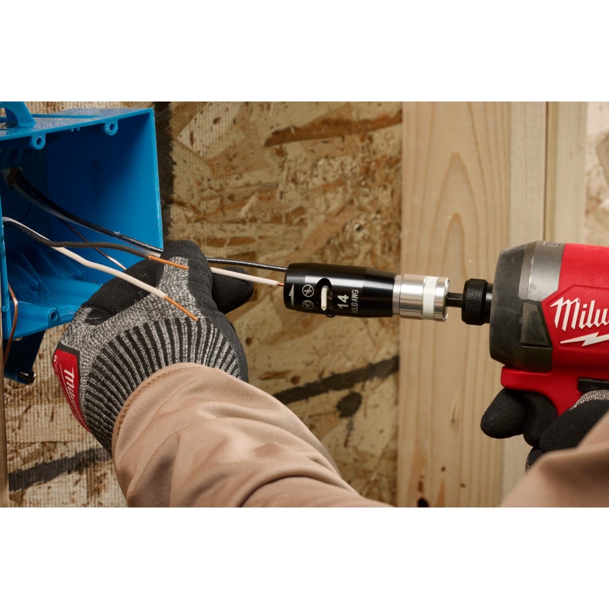 Milwaukee 48-32-6406 Solid Wire Stripper 4-Piece 8/10/12/14-AWG