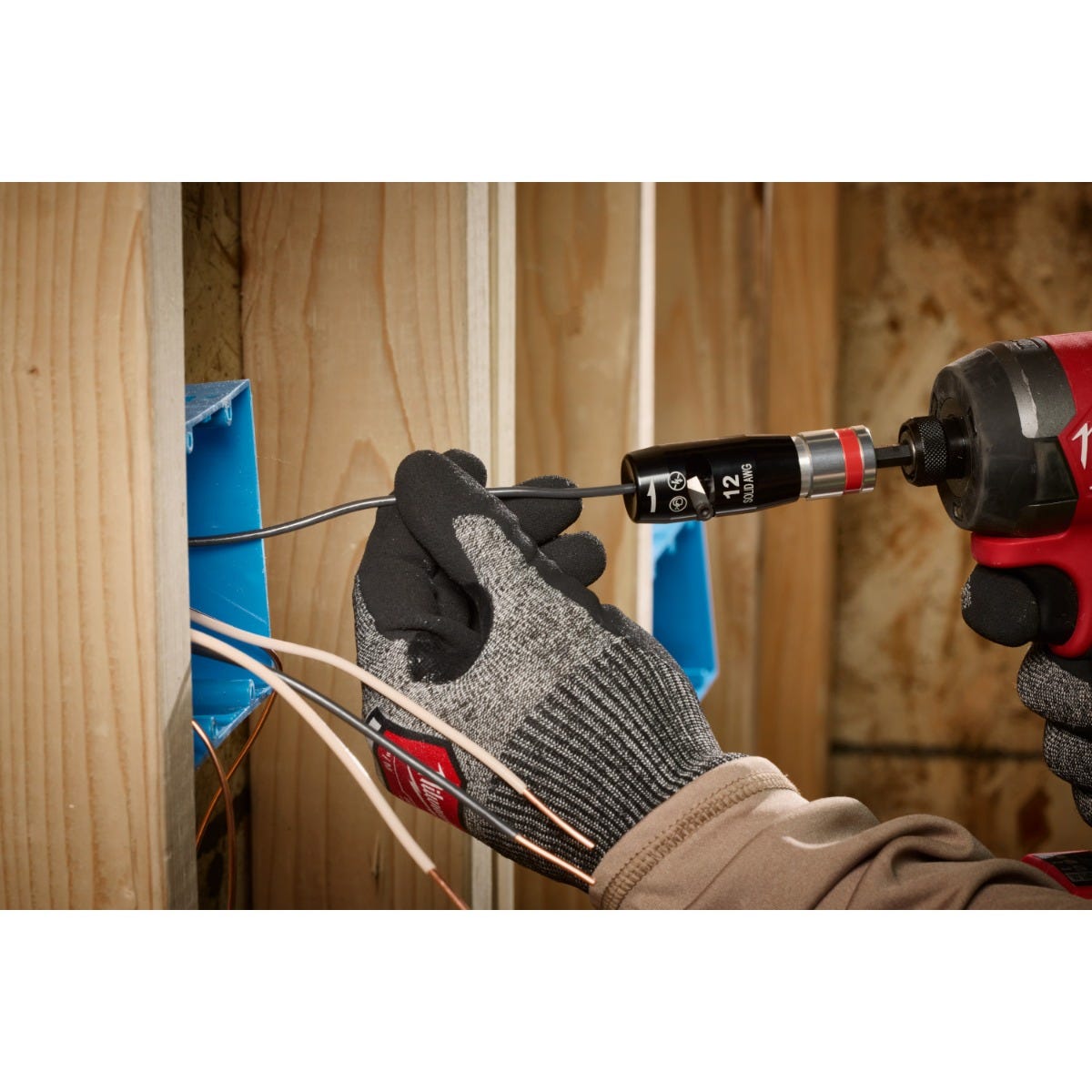 Milwaukee 48-32-6406 Solid Wire Stripper 4-Piece 8/10/12/14-AWG