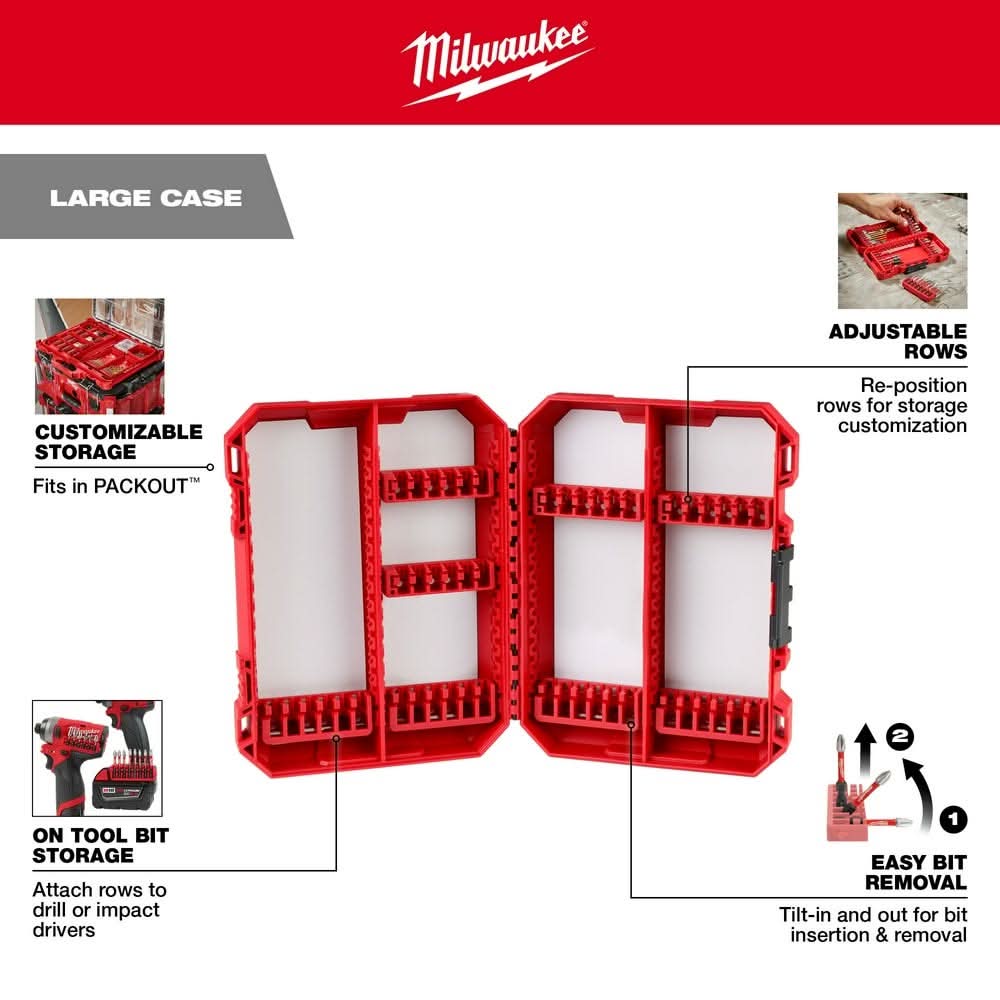 Milwaukee 48-32-9922 Customizable Large Case for Impact Driver
