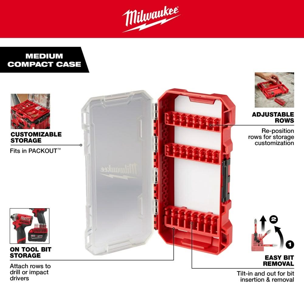 milwaukee phone case Milwaukee 48-32-9931 Customizable Medium Compact Case for Impact Driver Accessories