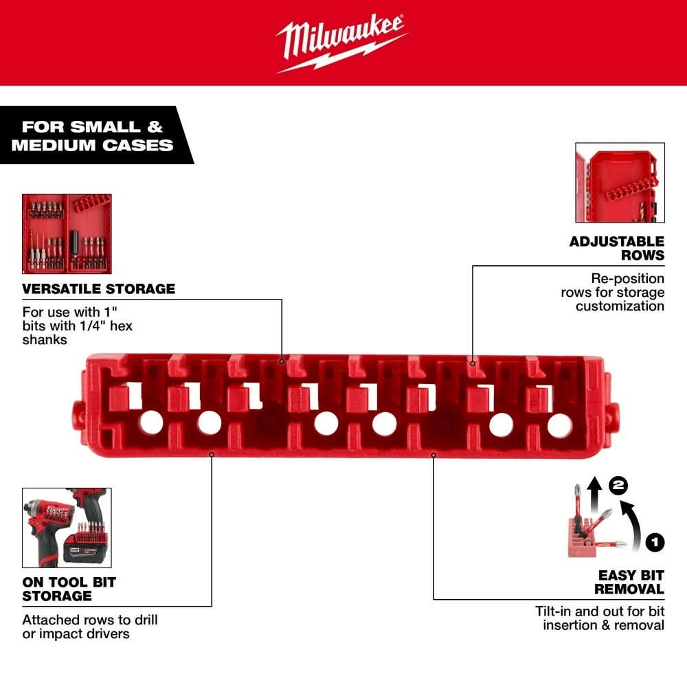 Milwaukee 48-32-9932 Small and Medium Case Rows for Insert Bit