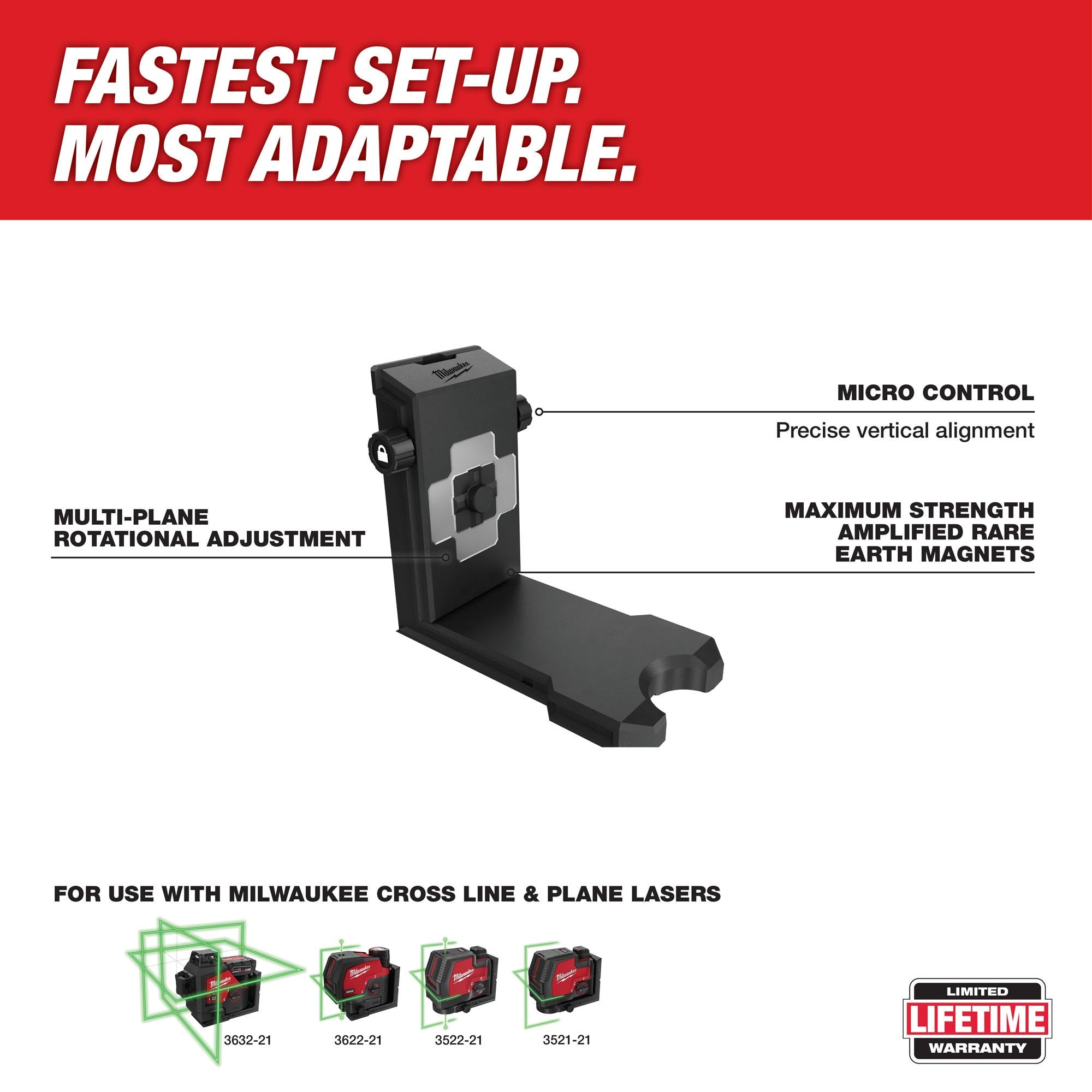 Milwaukee 48-35-1311 360-Degree Laser Bracket