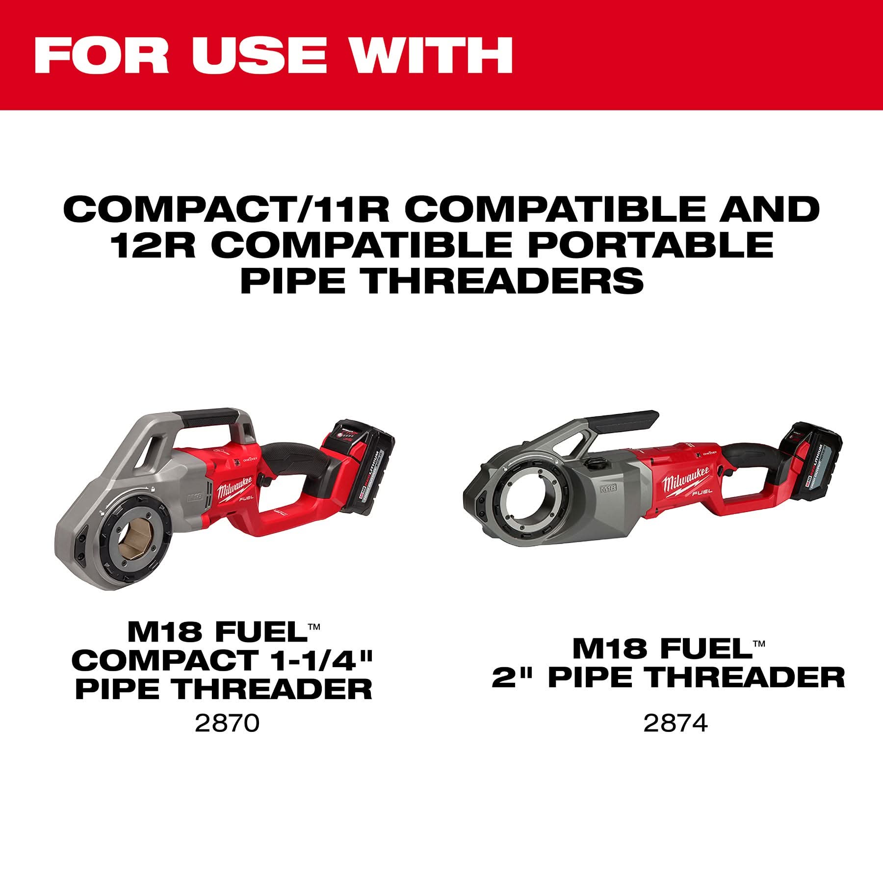 Milwaukee 48-36-1109 1" High Speed NPT Portable Pipe Dies