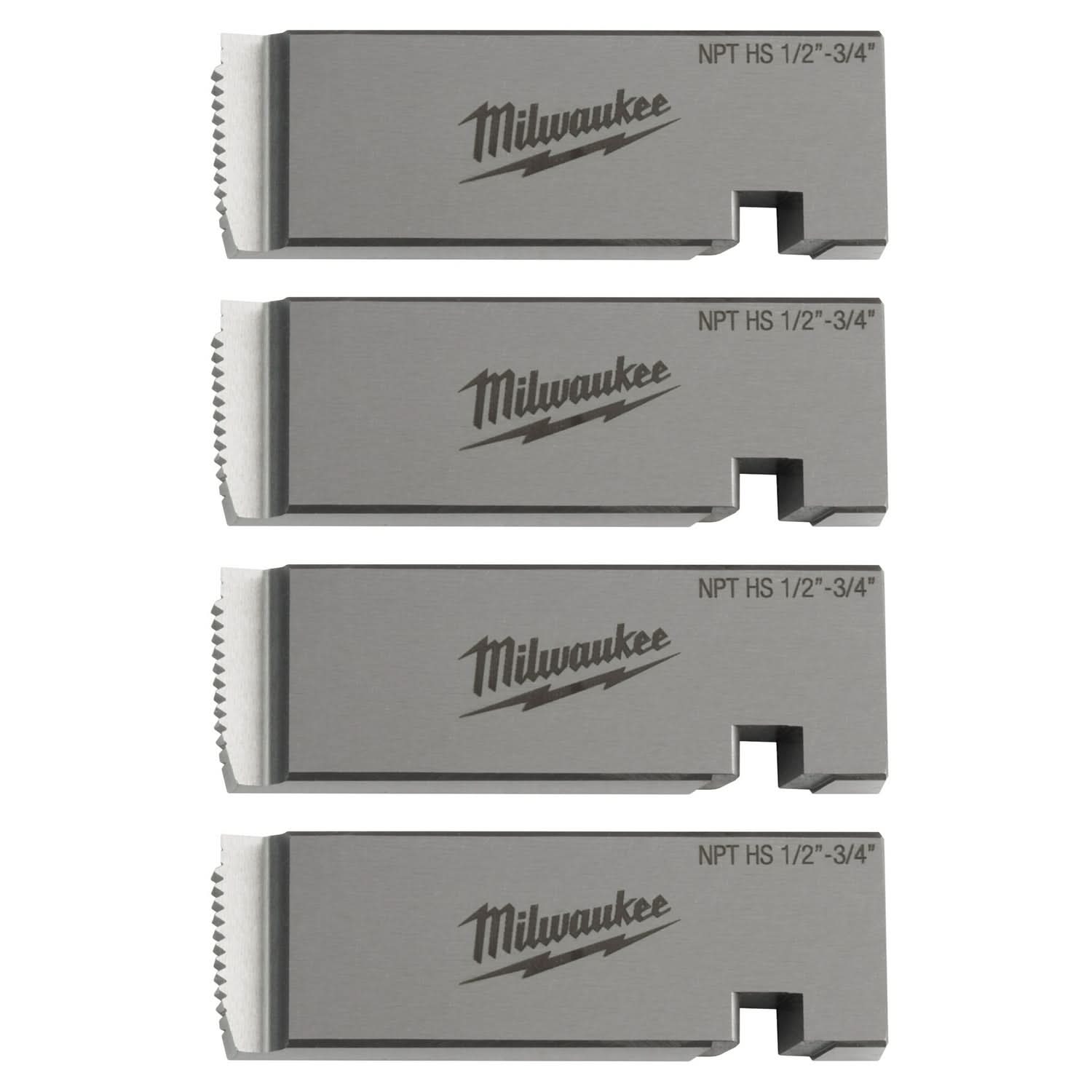 Milwaukee 48-36-1203 Milwaukee 1/2"-3/4" HIGH SPEED NPT Universal Pipe Threading Dies
