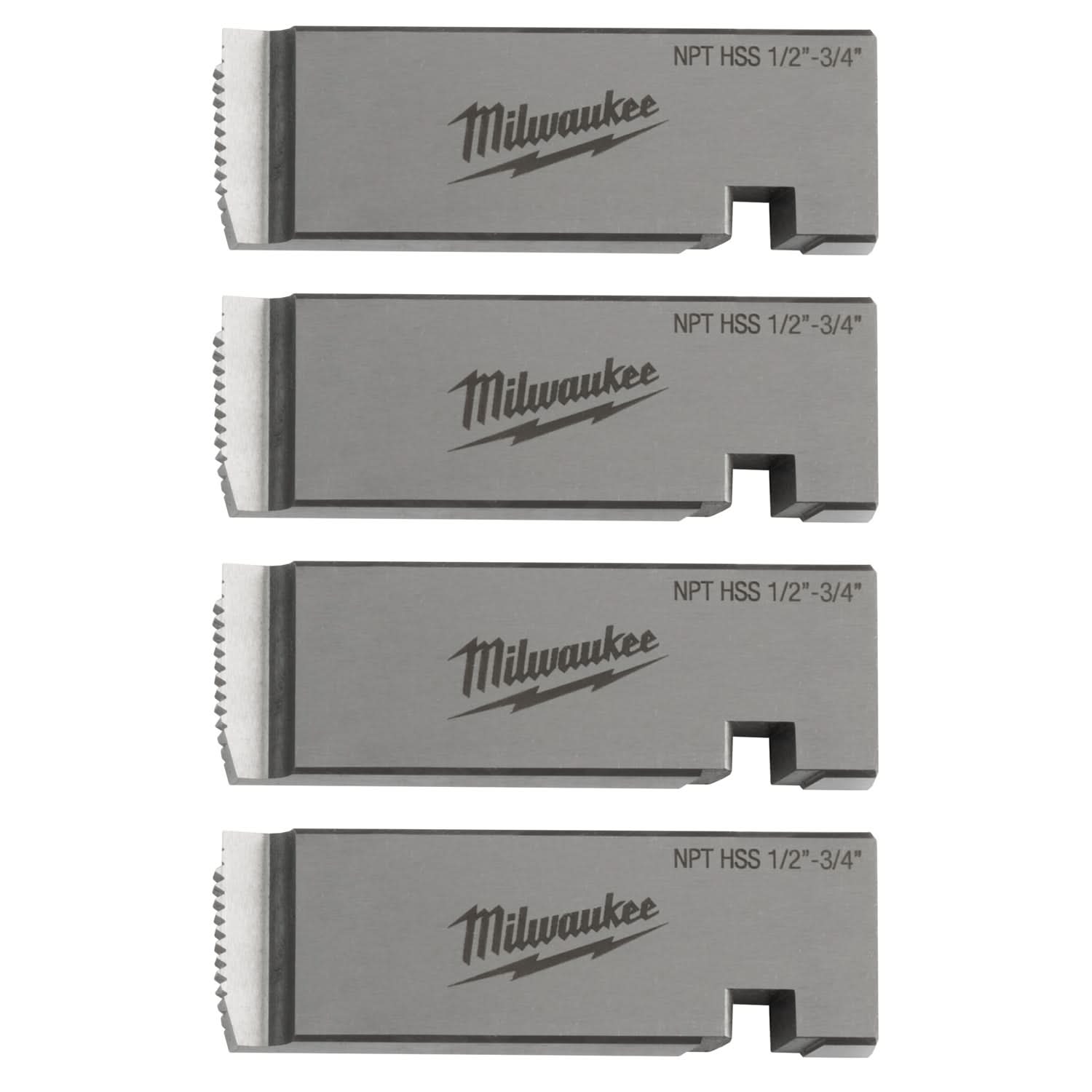 Milwaukee 48-36-1205 Milwaukee 1/2"-3/4" HIGH SPEED FOR STAINLESS NPT Universal Pipe Threading Dies