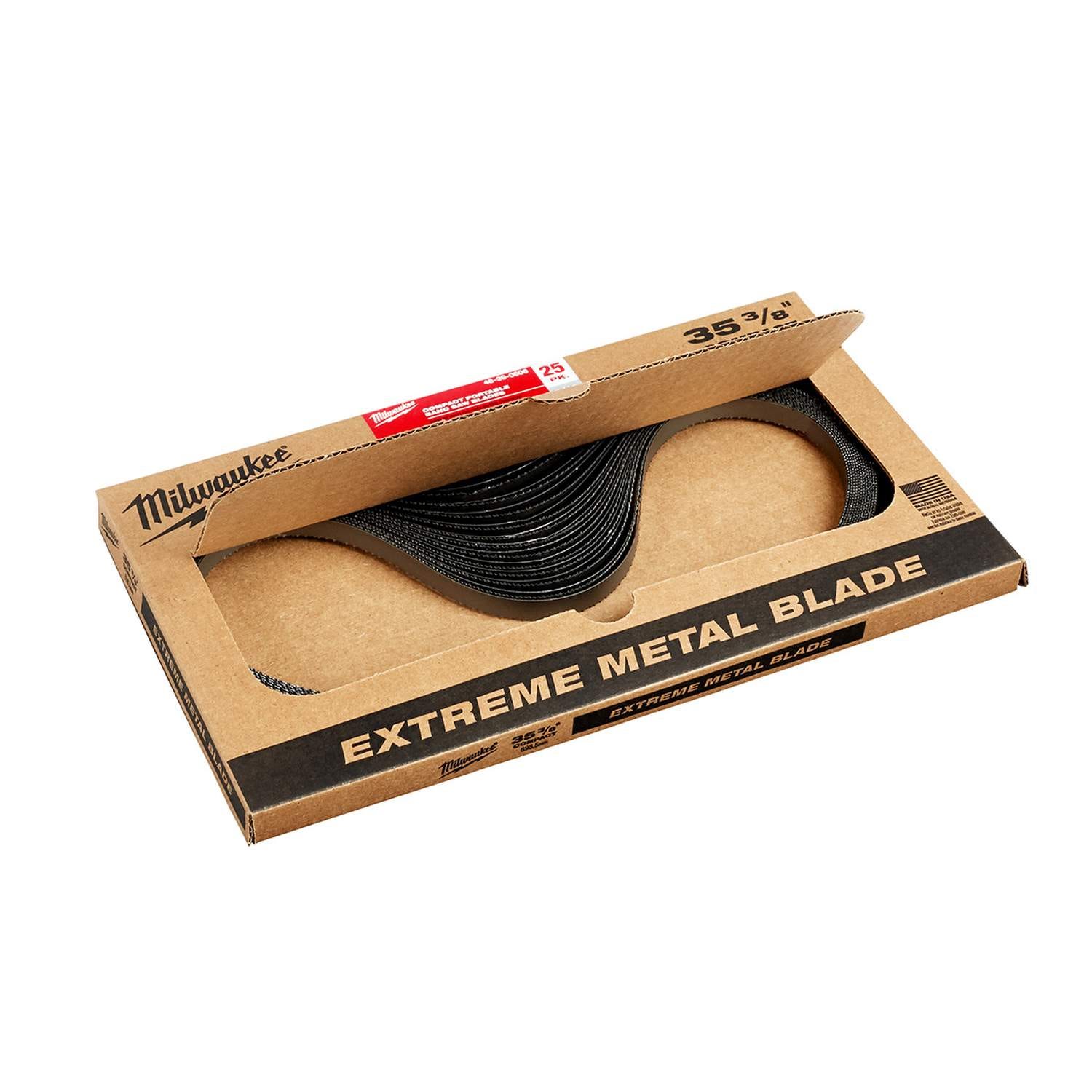 Milwaukee 48-39-0606 Extreme Thick Metal Bandsaw Blades Compact, 25-Pack