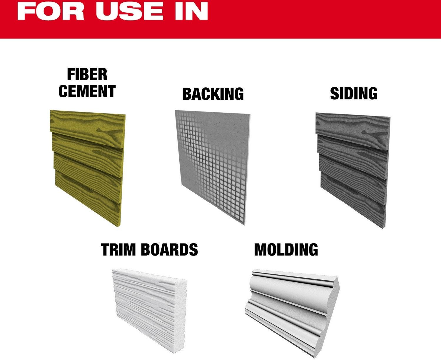 Milwaukee 48-40-0670 Milwaukee 6-1/2" 4-Tooth Fiber Cement Track Saw Blade