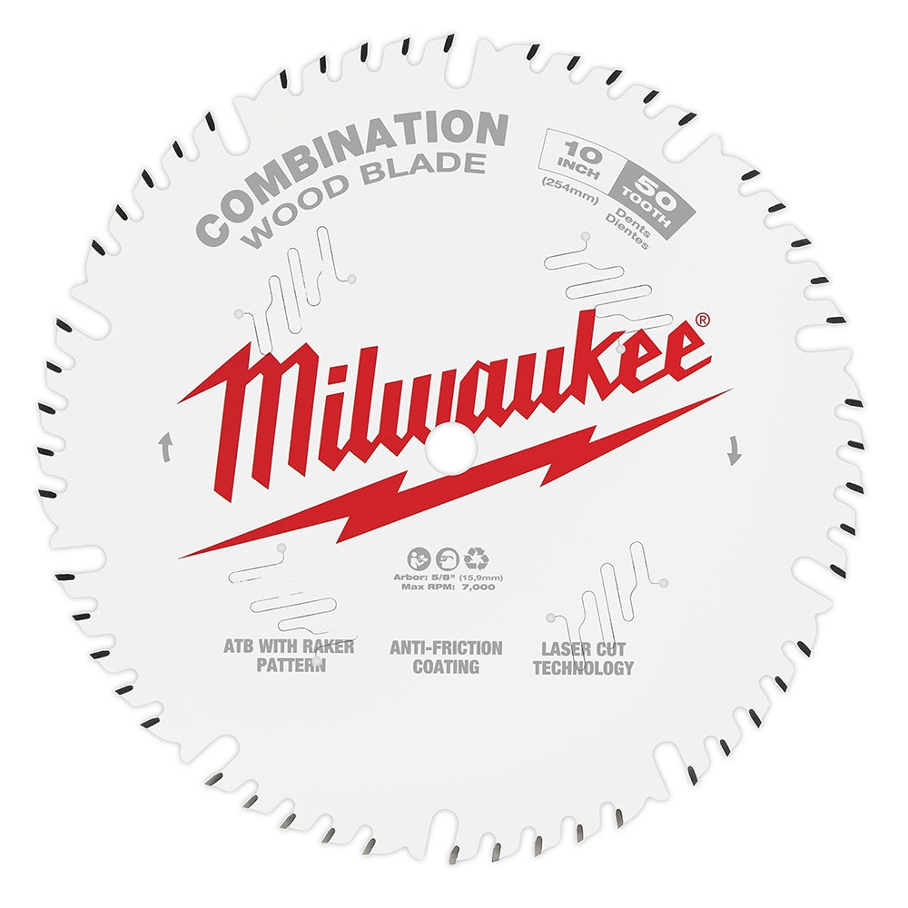 Milwaukee 48-40-1026 10 in. 50-Tooth Combination Circular Saw Blade