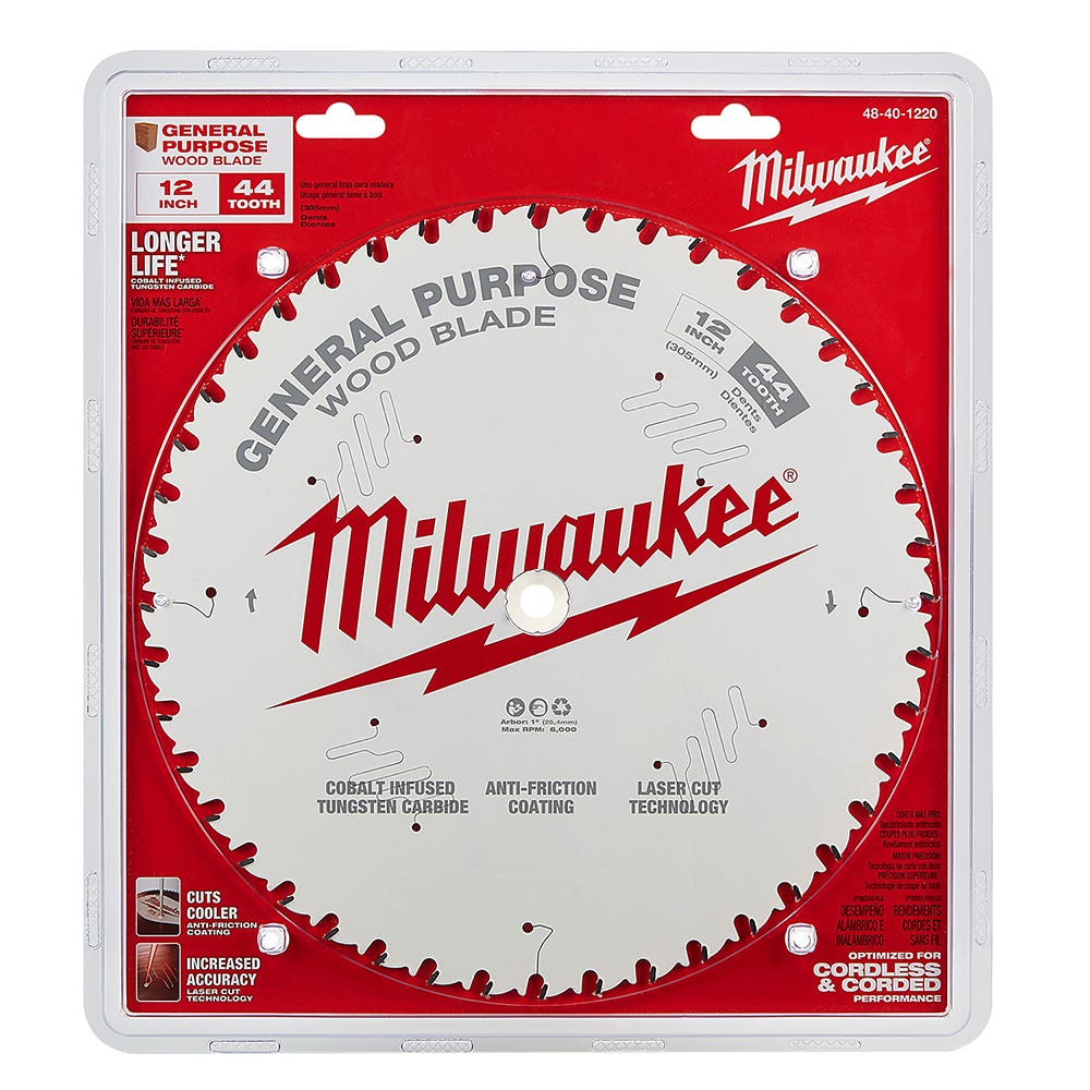 Milwaukee 48-40-1220 12 in. 44-Tooth General Purpose Circular Saw Blade