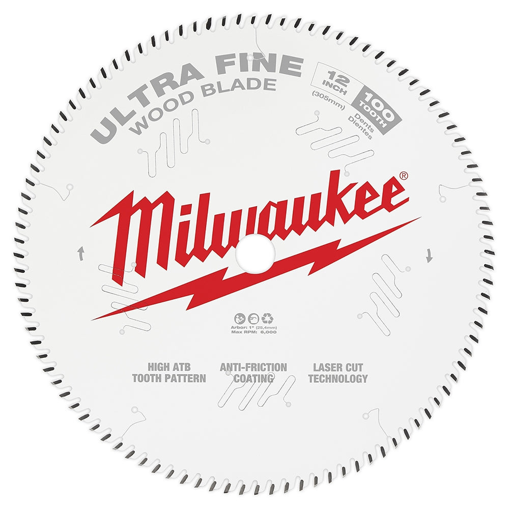 Milwaukee 48-40-1228 12 in. 100-Tooth Ultra Fine Finish Circular Saw Blade