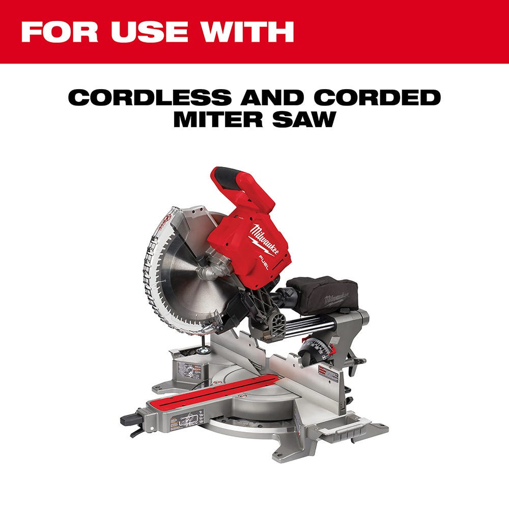 Milwaukee 48-40-1232 12 in. 44-Tooth + 80-Tooth Two-Pack Circular Saw Blade