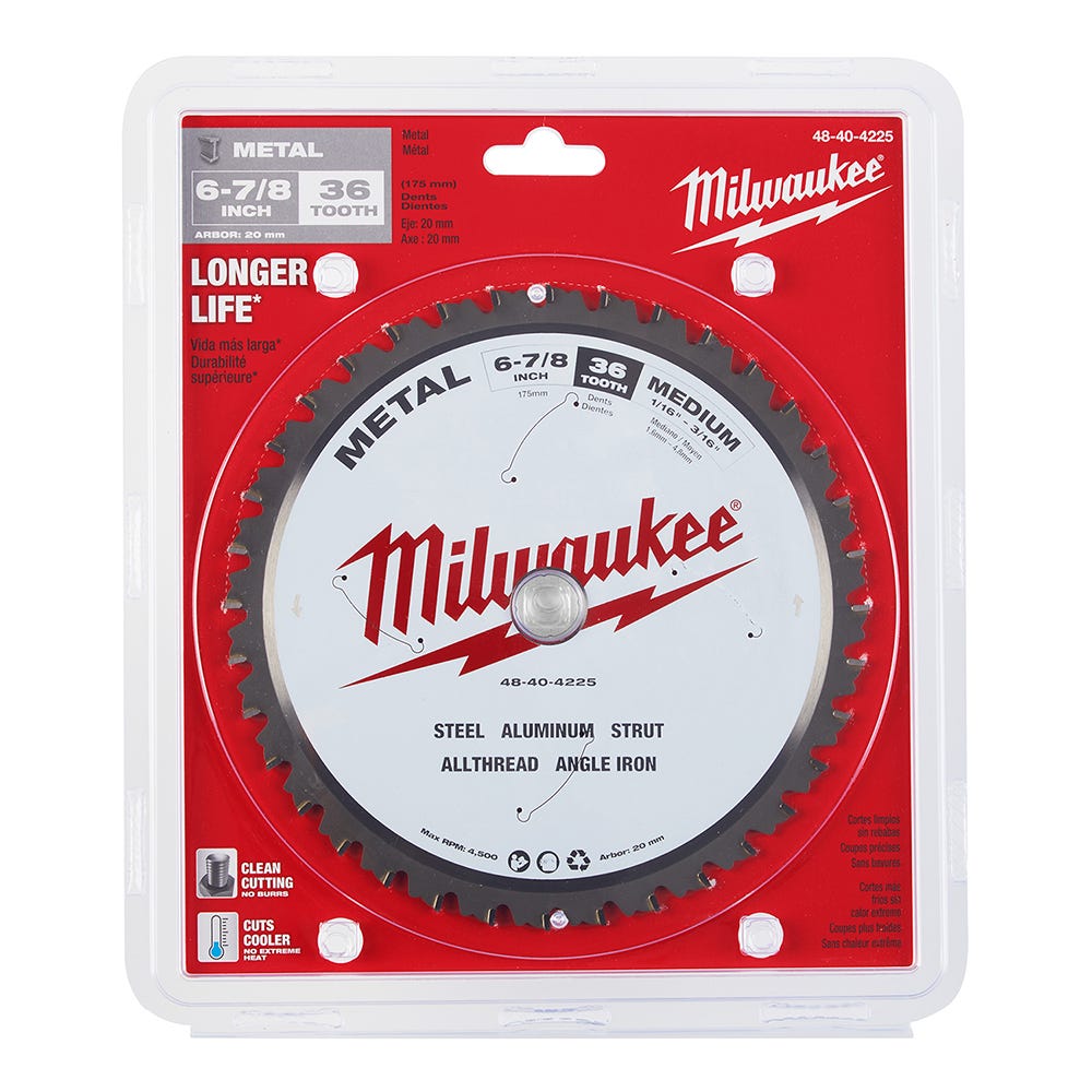 Milwaukee 48-40-4225 6-7/8 in. Metal Cutting Circular Saw Blade