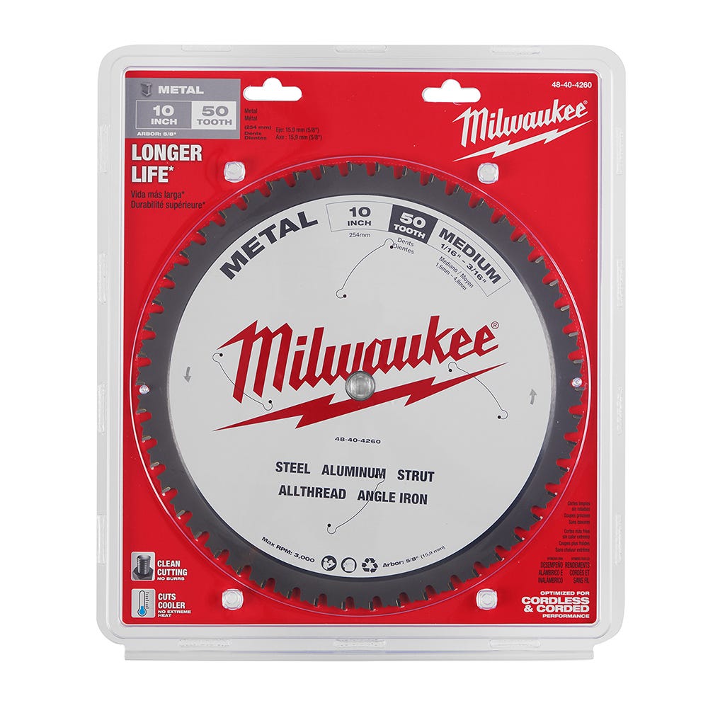Milwaukee 48-40-4260 10 in. Metal Cutting Circular Saw Blade