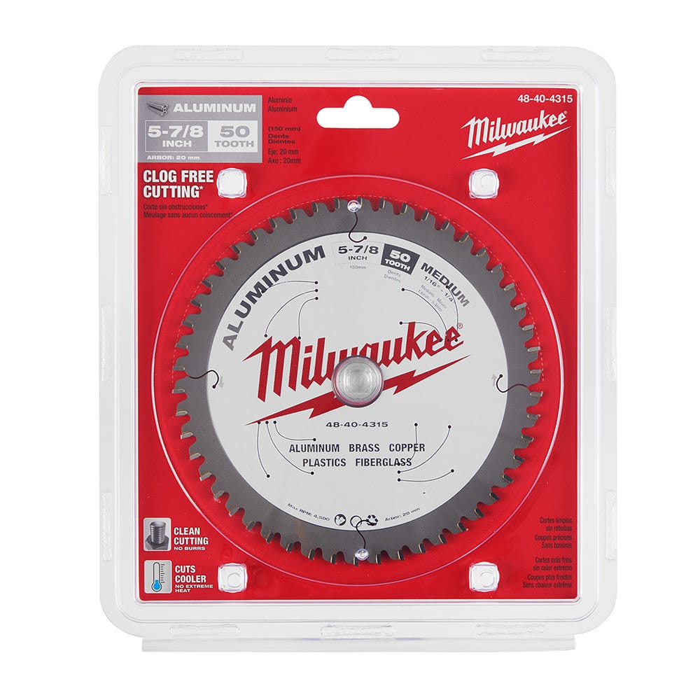 Milwaukee 48-40-4315 5-7/8 in. Aluminum Cutting Circular Saw Blade