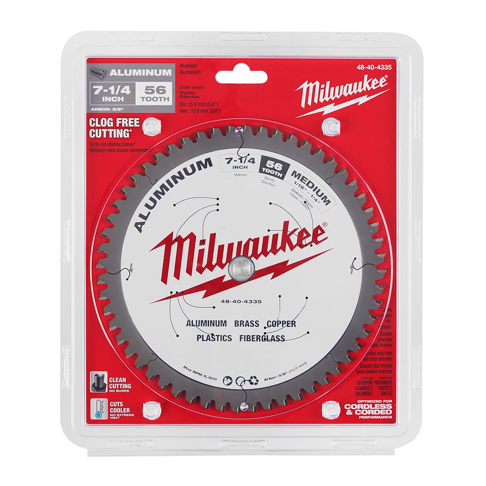 Milwaukee 48-40-4335 7-1/4 in. Aluminum Cutting Circular Saw Blade
