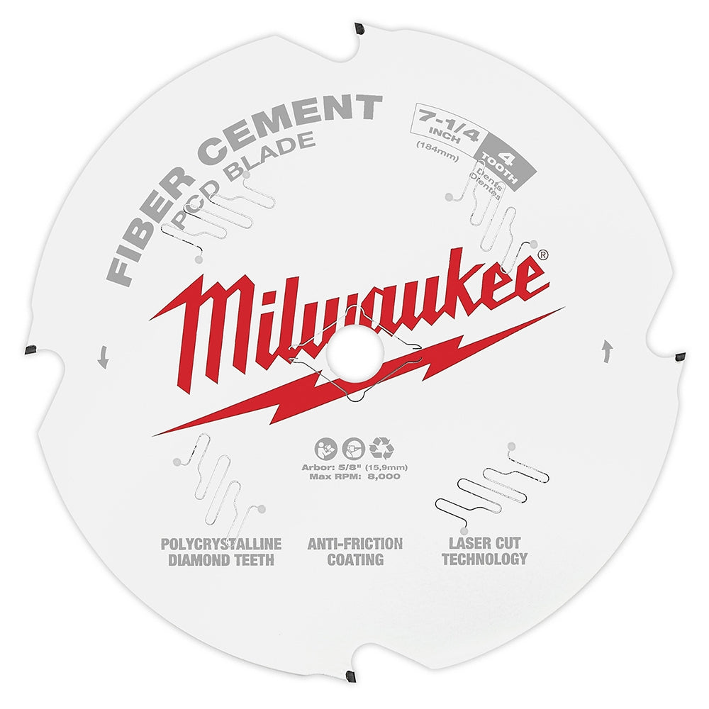 Milwaukee 48-40-7000 7-1/4 in.-PieceD/Fiber Cement Circular Saw Blade